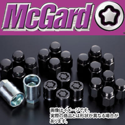 【正規品】 マックガード(McGard) MCG-84554BK インストレーションキット 袋ナット(黒) 20個 M12x1.25 21HEX テーパー 盗難防止ロックナット|タイヤ1番