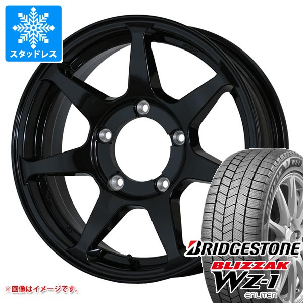 【タイヤ交換対象】スズキ ジムニーシエラ JB74W用 スタッドレス ブリヂストン ブリザック WZ-1 215/70R16 100Q ドゥオール CST ゼロワンハイパー +J タイヤホイール4本セット
