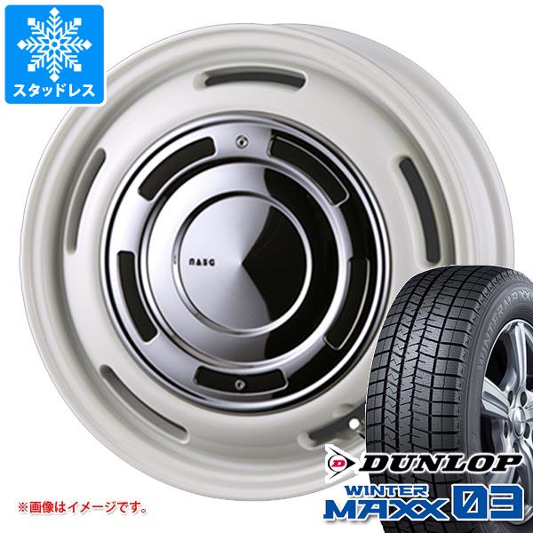 【タイヤ交換対象】ハスラー用 スタッドレス ダンロップ ウインターマックス03 WM03 165/65R14 79Q クリムソン ディーンクロスカントリー タイヤホイール4本セット