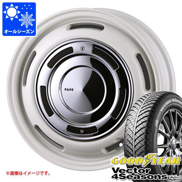 【タイヤ交換対象】ハスラー用 オールシーズンタイヤ グッドイヤー ベクター 4シーズンズ ハイブリッド 165/60R15 77H クリムソン ディーンクロスカントリー 4.5-15 タイヤホイール4本セット 93,170円