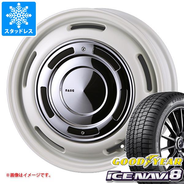 【タイヤ交換対象】スタッドレスタイヤ グッドイヤー アイスナビ8 165/55R15 75Q ＆ クリムソン ディーンクロスカントリー 4.5-15 タイヤホイール4本セット165/55-15 GOODYEAR ICE NAVI 8