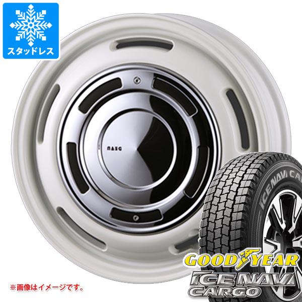 【タイヤ交換対象】サクシード プロボックス 160系用 スタッドレス グッドイヤー アイスナビカーゴ 155/80R14 88/86N クリムソン ディーンクロスカントリー タイヤホイール4本セット