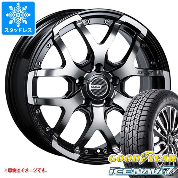【タイヤ交換対象】2026年製 スタッドレスタイヤ グッドイヤー アイスナビ7 215/55R17 94Q ＆ SSR ディバイド ZS 7.0-17 タイヤホイール4本セット215/55-17 GOODYEAR ICE NAVI 7｜タイヤ１番
