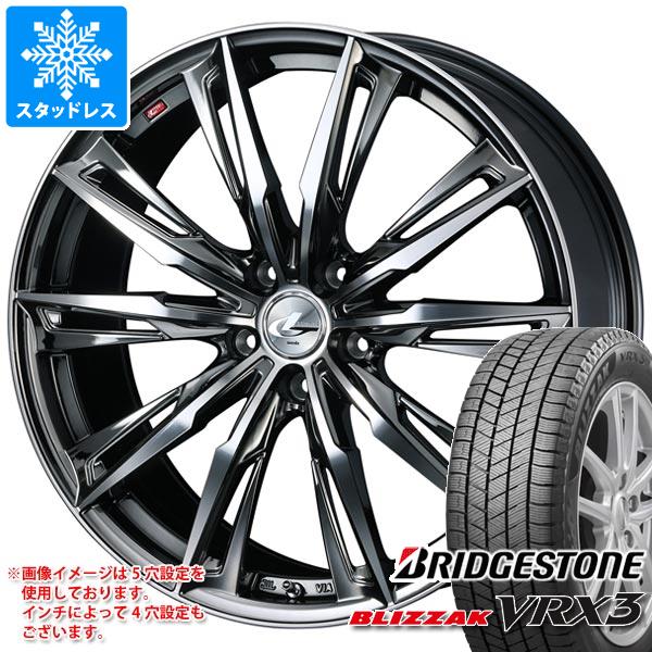 【タイヤ交換対象】スタッドレスタイヤ ブリヂストン ブリザック VRX3 215/50R18 92Q & レオニス GX 7.0-18 タイヤホイール4本セット215/50-18 BRIDGESTONE BLIZZAK VRX3|タイヤ1番