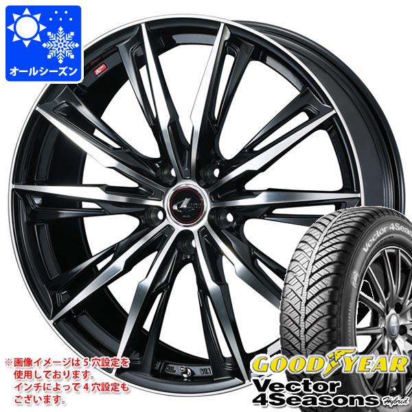 【タイヤ交換対象】オールシーズン 205/65R15 94H グッドイヤー ベクター 4シーズンズ ハイブリッド レオニス GX 6.0-15 タイヤホイール4本セット｜タイヤ１番