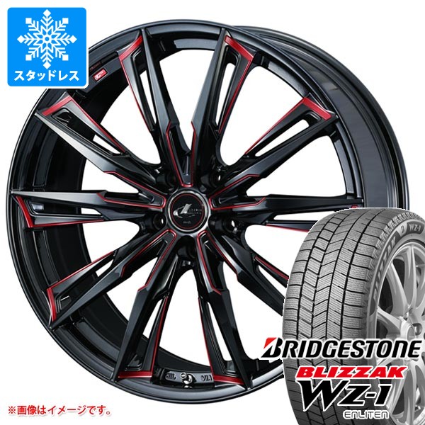 【タイヤ交換対象】スタッドレスタイヤ ブリヂストン ブリザック WZ-1 225/60R18 100Q & レオニス GX 8.0-18 タイヤホイール4本セット225/60-18 BRIDGESTONE BLIZZAK WZ-1|タイヤ1番