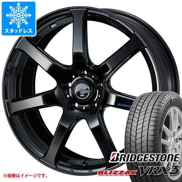 【タイヤ交換対象】スタッドレスタイヤ ブリヂストン ブリザック VRX3 225/40R19 93Q ＆ レオニス ナヴィア 07 8.0-19 タイヤホイール4本セット225/40-19 BRIDGESTONE BLIZZAK VRX3