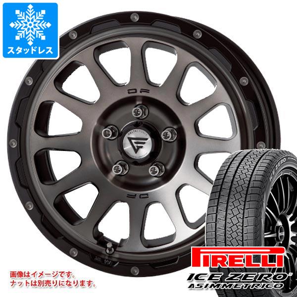 【タイヤ交換対象】スタッドレスタイヤ ピレリ アイスゼロアシンメトリコ 225/60R17 99H ＆ デルタフォース オーバル 7.0-17 タイヤホイール4本セット225/60-17 PIRELLI ICE ZERO ASIMMETRICO