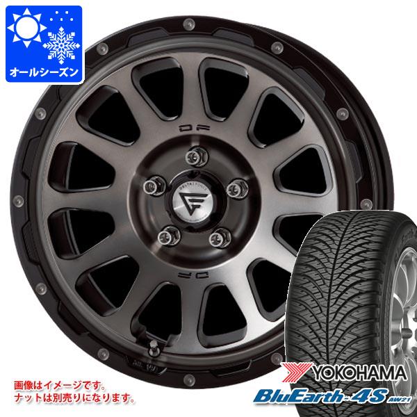 ミツビシ デリカD5用 オールシーズンタイヤ ヨコハマ ブルーアース4S AW21 225/65R17 106V XL デルタフォース オーバル 7.0-17 タイヤホイール4本セット|タイヤ1番