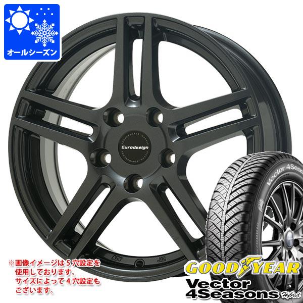 【タイヤ交換対象】ルノー カジャー HEH5F用 オールシーズンタイヤ グッドイヤー ベクター 4シーズンズ ハイブリッド 215/60R17 96H アイガー タイヤホイール4本セット｜タイヤ１番