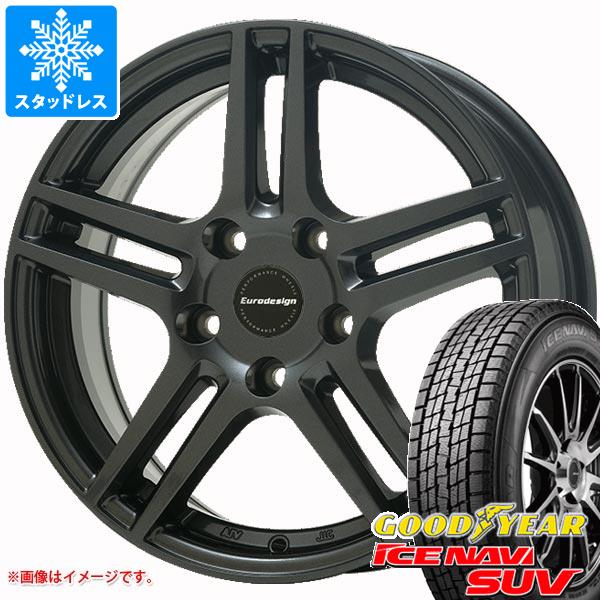 【タイヤ交換対象】ルノー アルカナ LJLH4MH用 スタッドレス グッドイヤー アイスナビ SUV 215/60R17 96Q アイガー タイヤホイール4本セット