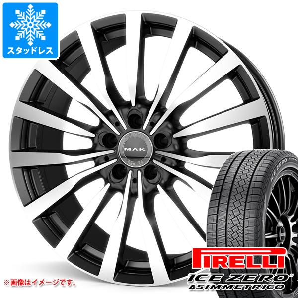 【タイヤ交換対象】メルセデスベンツ W222 S63 AMG用 スタッドレス ピレリ アイスゼロアシンメトリコ 255/45R19 104H XL MAK クローネ タイヤホイール4本セット
