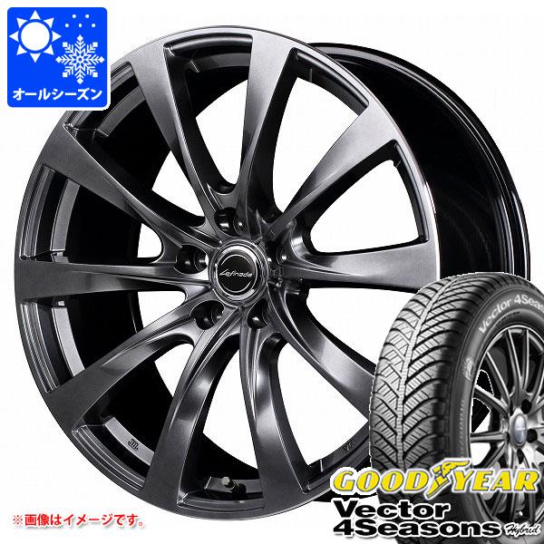 【タイヤ交換対象】 レクサス IS300h用 オールシーズンタイヤ グッドイヤー ベクター 4シーズンズ ハイブリッド 225/45R17 91H レフィナーダ モーション2 7.0-17 タイヤホイール4本セット｜タイヤ１番