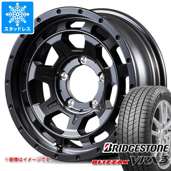 【タイヤ交換対象】スズキ ジムニーシエラ JB74W用 スタッドレス ブリヂストン ブリザック VRX3 215/70R16 100Q ナイトロパワー M7 ファランクス タイヤホイール4本セット