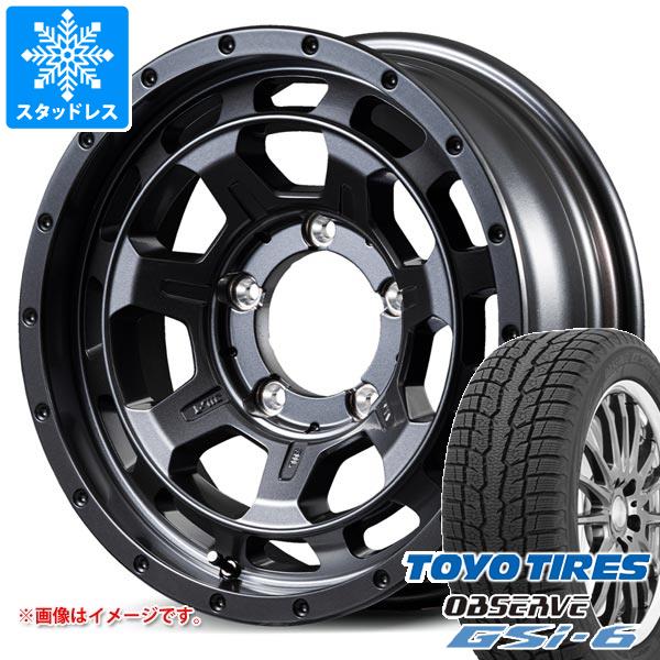 【タイヤ交換対象】5本セット スズキ ジムニーノマド JC74W用 スタッドレス トーヨー オブザーブ GSi-6 215/70R16 100Q ナイトロパワー M7 ファランクス タイヤホイール5本セット