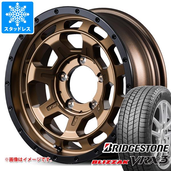 【タイヤ交換対象】スズキ ジムニーシエラ JB74W用 スタッドレス ブリヂストン ブリザック VRX3 215/70R16 100Q ナイトロパワー M7 ファランクス タイヤホイール4本セット