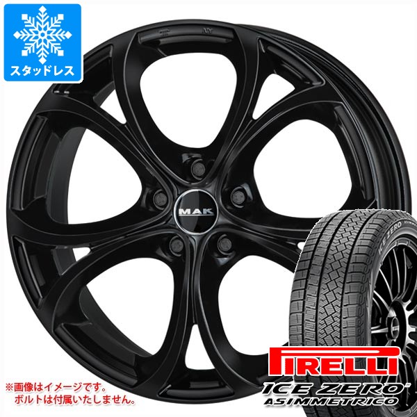 【タイヤ交換対象】アルファロメオ ジュリア用 スタッドレス ピレリ アイスゼロアシンメトリコ 245/35R19 93H XL MAK ラリオ タイヤホイール4本セット｜タイヤ１番