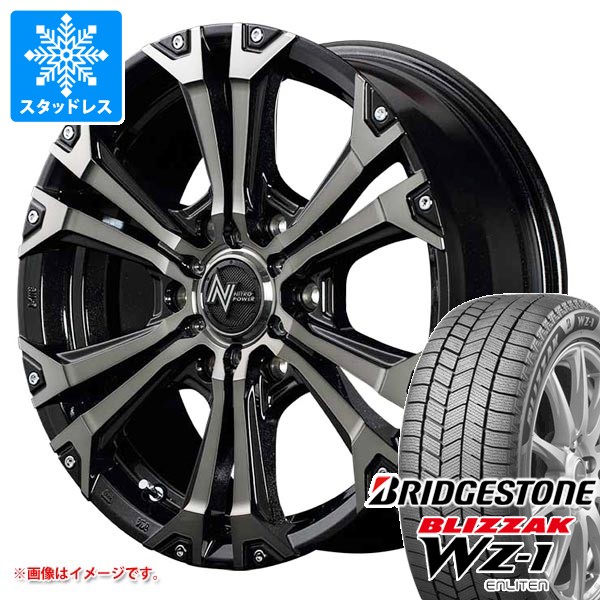 【タイヤ交換対象】スタッドレスタイヤ ブリヂストン ブリザック WZ-1 265/65R17 112Q 2025年10月発売サイズ ＆ ナイトロパワー ジャベリン 8.0-17 タイヤホイール4本セット265/65-17 BRIDGESTONE BLIZZAK WZ-1