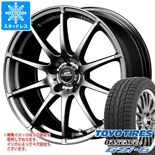 【タイヤ交換対象】スタッドレスタイヤ トーヨー オブザーブ GSi-6 225/65R17 102Q ＆ MID ホイールズ スタッグ 7.0-17 タイヤホイール4本セット225/65-17 TOYO OBSERVE GSi-6｜タイヤ１番