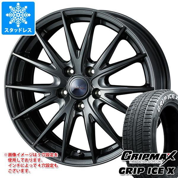 【タイヤ交換対象】プリウス 60系用 スタッドレス グリップマックス グリップアイスエックス 195/65R16 92T ホワイトレター ヴェルヴァ スポルト2 タイヤホイール4本セット｜タイヤ１番