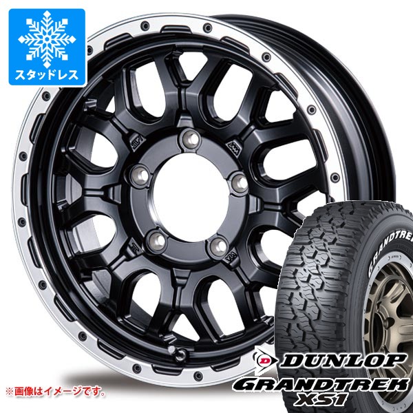 【タイヤ交換対象】スズキ ジムニーノマド JC74W用 スタッドレス ダンロップ グラントレック XS1 185/85R16 105/103L LT ホワイトレター インターミラノ マッドバーン XR-800M タイヤホイール4本セット