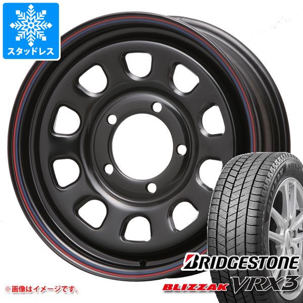 【タイヤ交換対象】5本セット スズキ ジムニーノマド JC74W用 スタッドレス ブリヂストン ブリザック VRX3 215/70R16 100Q MLJ デイトナ SS タイヤホイール5本セット
