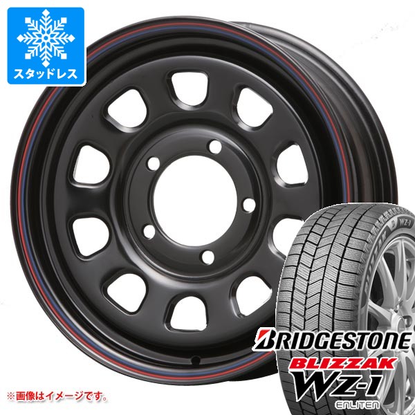 【タイヤ交換対象】スズキ ジムニーノマド JC74W用 スタッドレス ブリヂストン ブリザック WZ-1 215/70R16 100Q MLJ デイトナ SS タイヤホイール4本セット 93,116円