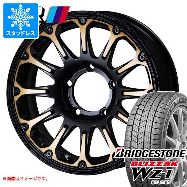 【タイヤ交換対象】5本セット スズキ ジムニー用 スタッドレス ブリヂストン ブリザック WZ-1 175/80R16 91Q 2025年10月発売サイズ SSR ディバイド FT タイヤホイール5本セット