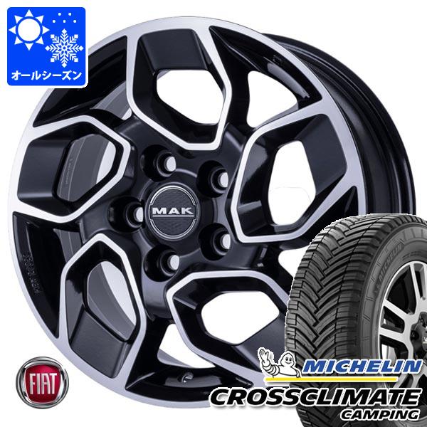 【タイヤ交換対象】フィアット デュカト L2H2/L3H2/L3H3用 オールシーズンタイヤ ミシュラン クロスクライメートキャンピング 225/75R16CP 118/116R MAK エクスプレス タイヤホイール4本セット
