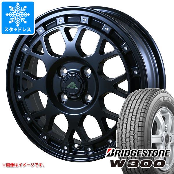 【タイヤ交換対象】スタッドレスタイヤ ブリヂストン W300 145/80R12 80/78N (145R12 6PR相当) ＆ ドゥオール フェニーチェ クロス XC8 4.0-12 タイヤホイール4本セット145/80-12 BRIDGESTONE W300｜タイヤ１番