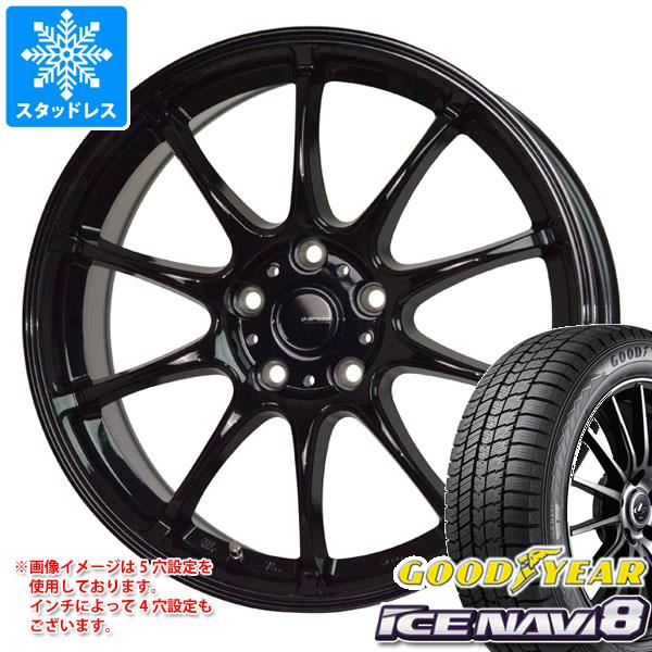 【タイヤ交換対象】スタッドレスタイヤ グッドイヤー アイスナビ8 215/55R17 94Q & ジースピード G-07 7.0-17 タイヤホイール4本セット215/55-17 GOODYEAR ICE NAVI 8|タイヤ1番