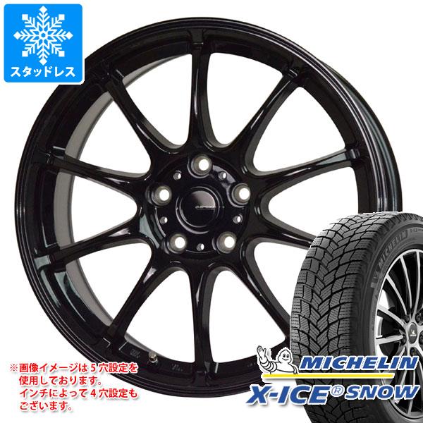 【タイヤ交換対象】スタッドレスタイヤ ミシュラン エックスアイススノー 205/60R16 96H XL ＆ ジースピード G-07 6.5-16 タイヤホイール4本セット205/60-16 MICHELIN X-ICE SNOW
