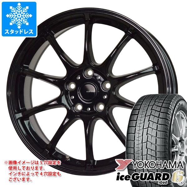 【タイヤ交換対象】スタッドレスタイヤ ヨコハマ アイスガードシックス iG60 175/60R15 81Q ＆ ジースピード G-07 5.5-15 タイヤホイール4本セット175/60-15 YOKOHAMA iceGUARD 6 iG60｜タイヤ１番