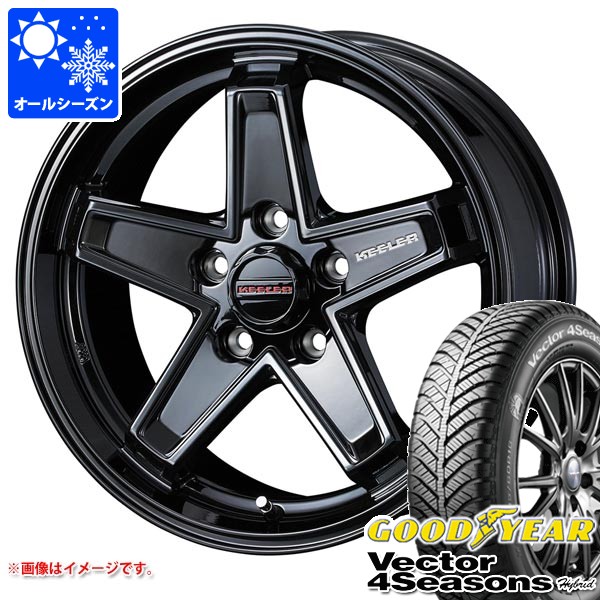 ジープ レネゲード BU/BV系用 オールシーズンタイヤ グッドイヤー ベクター 4シーズンズ ハイブリッド 215/60R17 96H キーラー タクティクス タイヤホイール4本セット｜タイヤ１番