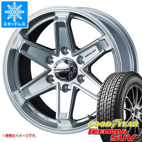 【タイヤ交換対象】スタッドレスタイヤ グッドイヤー アイスナビ SUV 265/70R17 115Q ＆ キーラー タクティクス 8.0-17 タイヤホイール4本セット265/70-17 GOODYEAR ICE NAVI SUV