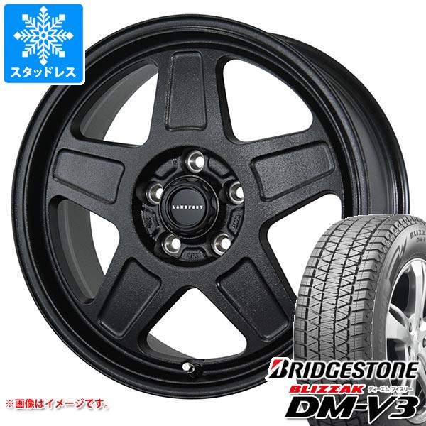 【タイヤ交換対象】スタッドレスタイヤ ブリヂストン ブリザック DM-V3 235/65R17 108Q XL ＆ ランドフット GWD 7.0-17 タイヤホイール4本セット235/65-17 BRIDGESTONE BLIZZAK DM-V3