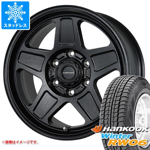 【タイヤ交換対象】ハイエース 200系用 スタッドレス ハンコック ウィンター RW06 195/80R15 107/105L ランドフット GWD タイヤホイール4本セット｜タイヤ１番