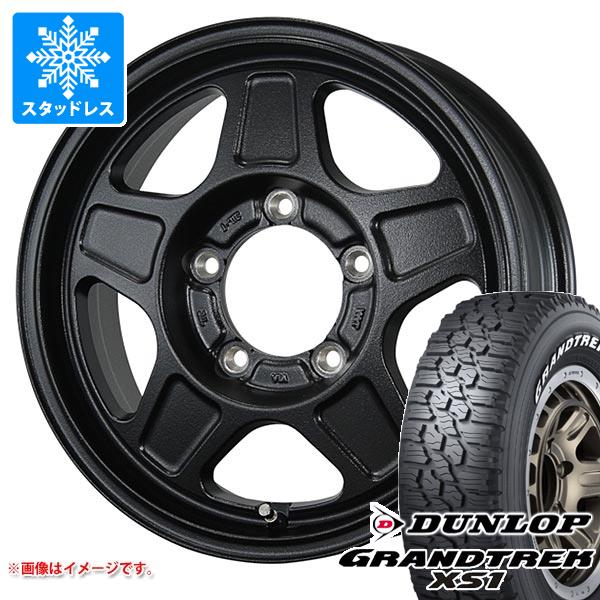 【タイヤ交換対象】スズキ ジムニーノマド JC74W用 スタッドレス ダンロップ グラントレック XS1 185/85R16 105/103L LT ホワイトレター ランドフット GWD タイヤホイール4本セット