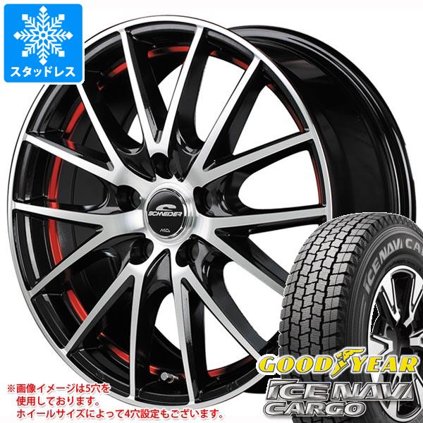 【タイヤ交換対象】スタッドレスタイヤ グッドイヤー アイスナビカーゴ 145/80R12 80/78N (145R12 6PR相当) ＆ MID ホイールズ RX27 4.0-12 タイヤホイール4本セット145/80-12 GOODYEAR ICE NAVI CARGO｜タイヤ１番
