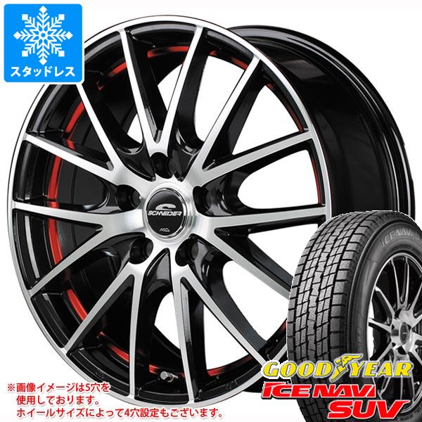 【タイヤ交換対象】スタッドレスタイヤ グッドイヤー アイスナビ SUV 215/70R16 100Q ＆ MID ホイールズ RX27 6.5-16 タイヤホイール4本セット215/70-16 GOODYEAR ICE NAVI SUV