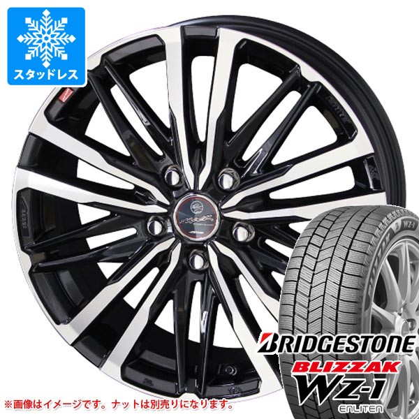 【タイヤ交換対象】スタッドレスタイヤ ブリヂストン ブリザック WZ-1 235/50R18 97Q 2025年12月発売サイズ ＆ スマック クレスト 8.0-18 タイヤホイール4本セット235/50-18 BRIDGESTONE BLIZZAK WZ-1｜タイヤ１番