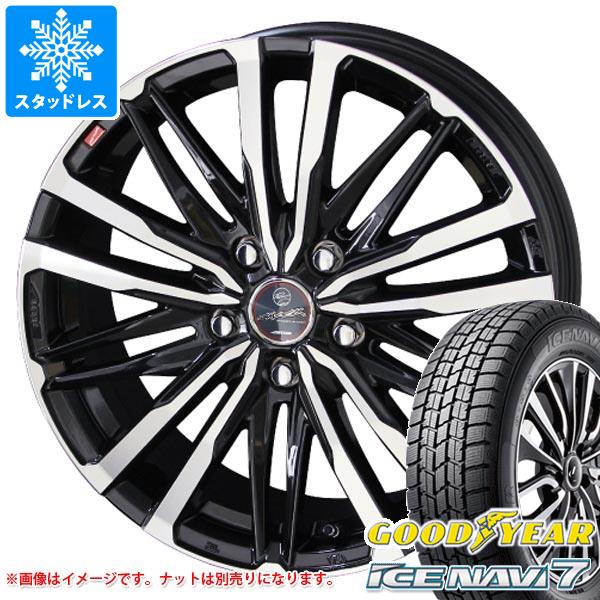 【タイヤ交換対象】スタッドレスタイヤ グッドイヤー アイスナビ7 185/65R14 86Q ＆ スマック クレスト 5.5-14 タイヤホイール4本セット185/65-14 GOODYEAR ICE NAVI 7 53,940円