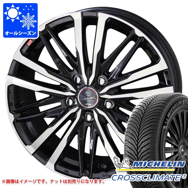 オールシーズン 195/60R16 93H XL ミシュラン クロスクライメート3 スマック クレスト 6.5-16 タイヤホイール4本セット｜タイヤ１番