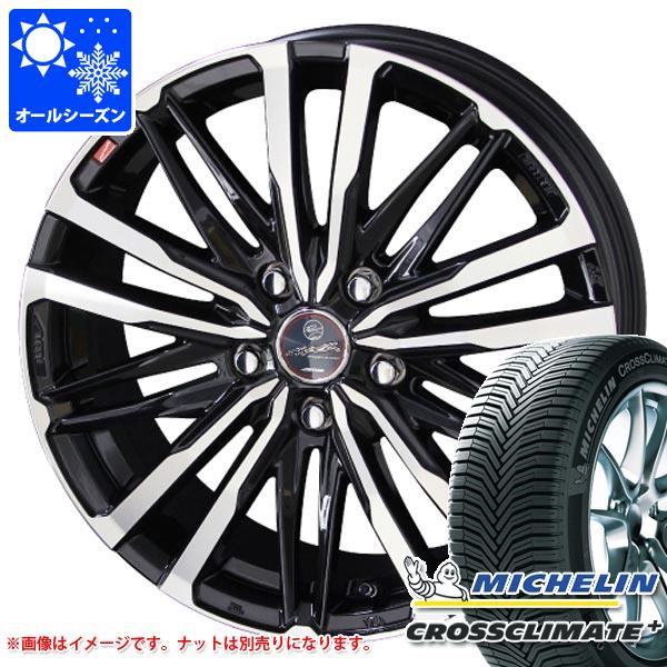 【タイヤ交換対象】オールシーズン 225/50R17 98W XL ミシュラン クロスクライメートプラス ランフラット スマック クレスト 7.0-17 タイヤホイール4本セット|タイヤ1番