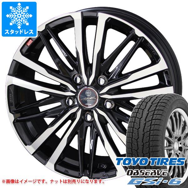 【タイヤ交換対象】スタッドレスタイヤ トーヨー オブザーブ GSi-6 225/65R17 102Q & スマック クレスト 7.0-17 タイヤホイール4本セット225/65-17 TOYO OBSERVE GSi-6|タイヤ1番