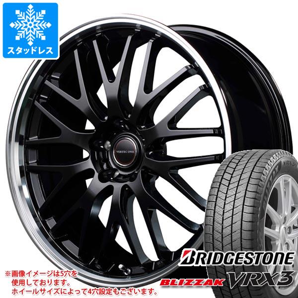 【タイヤ交換対象】スタッドレスタイヤ ブリヂストン ブリザック VRX3 225/60R18 100Q ＆ ヴァーテックワン エグゼ10 8.0-18 タイヤホイール4本セット225/60-18 BRIDGESTONE BLIZZAK VRX3