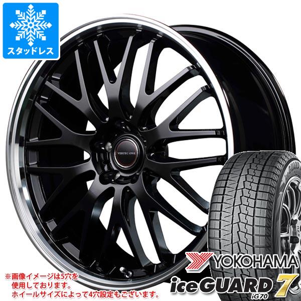 【タイヤ交換対象】スタッドレスタイヤ ヨコハマ アイスガードセブン iG70 195/65R16 92Q ＆ ヴァーテックワン エグゼ10 6.0-16 タイヤホイール4本セット195/65-16 YOKOHAMA iceGUARD7 iG70