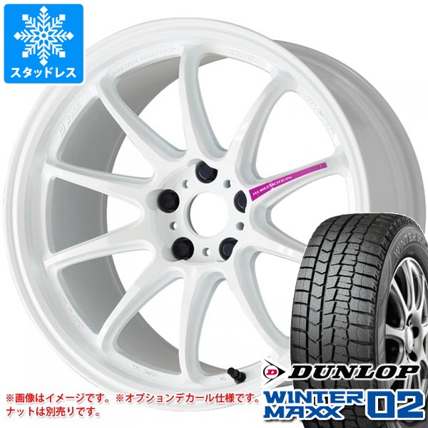 【タイヤ交換対象】プリウス 60系用 スタッドレス ダンロップ ウインターマックス02 WM02 195/60R17 90Q ワーク エモーション ZR10 タイヤホイール4本セット