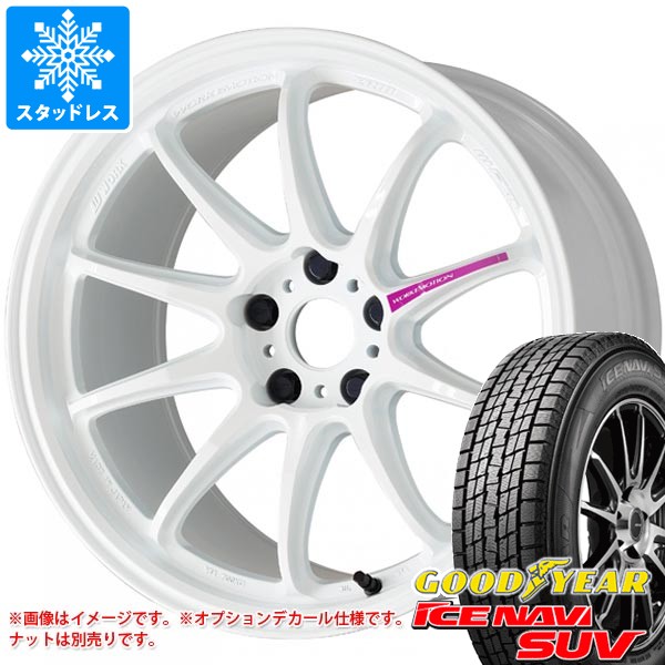 【タイヤ交換対象】スタッドレスタイヤ グッドイヤー アイスナビ SUV 235/60R18 107Q XL ＆ ワーク エモーション ZR10 7.5-18 タイヤホイール4本セット235/60-18 GOODYEAR ICE NAVI SUV｜タイヤ１番