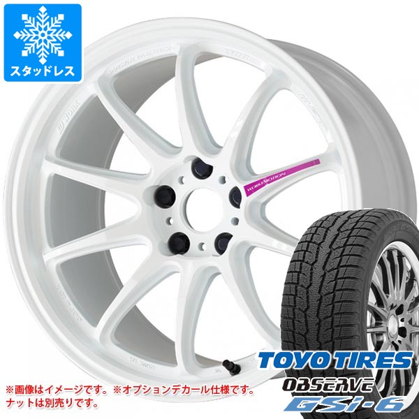 【タイヤ交換対象】スタッドレスタイヤ トーヨー オブザーブ GSi-6 225/55R18 98Q ＆ ワーク エモーション ZR10 7.5-18 タイヤホイール4本セット225/55-18 TOYO OBSERVE GSi-6｜タイヤ１番